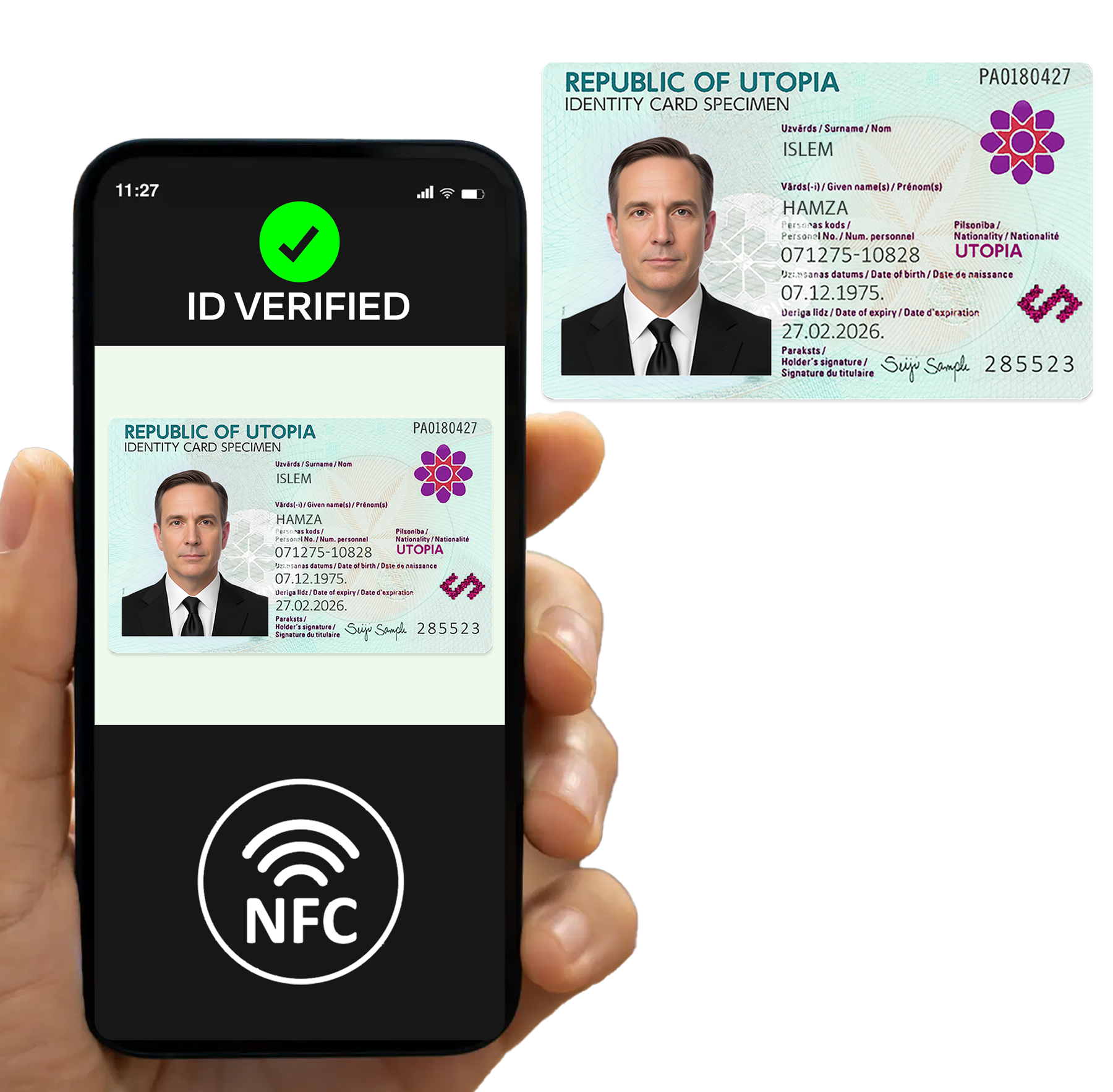 NFC & Biometric Chip Reading